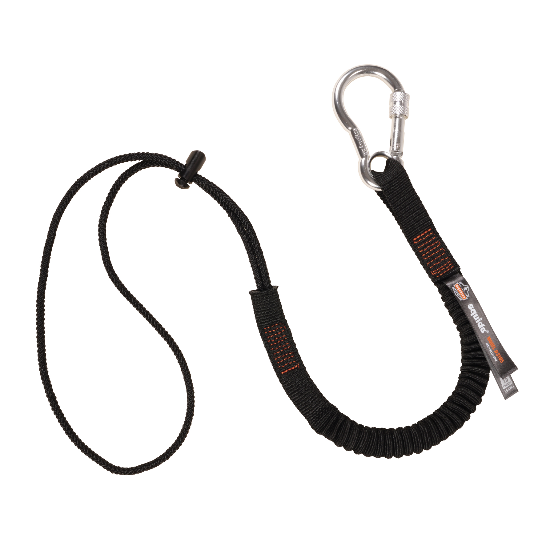 Squids 3105 Tool Lanyard - Carabiner and Cinch Loop from GME Supply