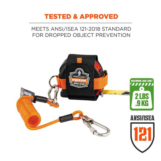 Ergodyne Squids 3770 X-Large Tape Measure Holder with Belt Clip from GME Supply