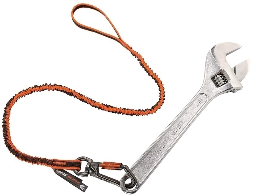 Ergodyne Squids 3109F(x) Double-Locking Single Carabiner with Swivel 25 lb Tool Lanyard from GME Supply