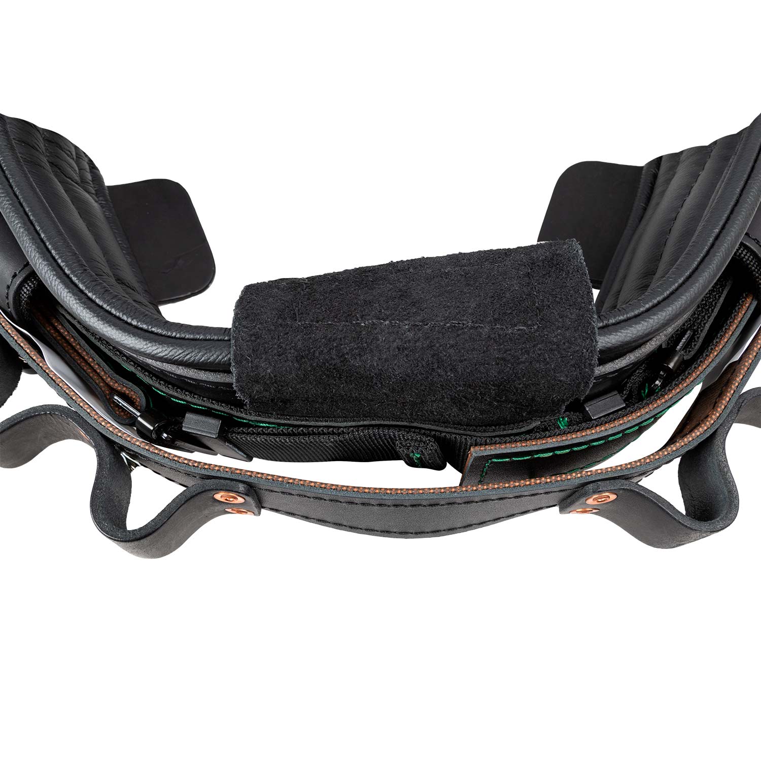 Buckingham Adjustable In-Line 4 D-Ring Leather Body Belt from GME Supply