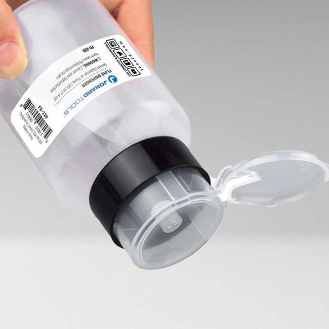Fluid Dispenser for Fiber Cleaning 220ml from GME Supply