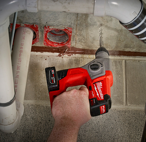 Milwaukee M12 FUEL 5/8 Inch SDS Plus Rotary Hammer Kit from GME Supply