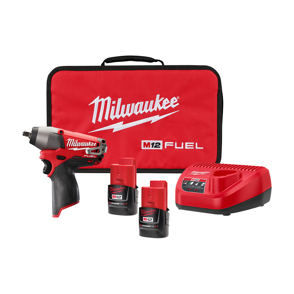 Milwaukee M12 FUEL 3/8 Inch Impact Wrench Kit from GME Supply