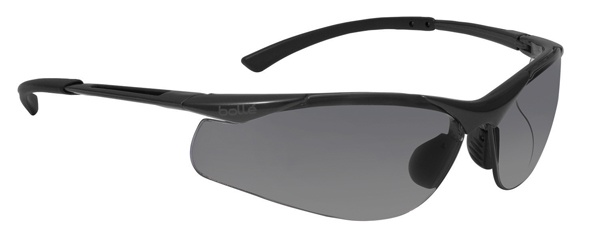 Bolle Contour Safety Glasses with Polarized Smoke Lens and Gunmetal Frame from GME Supply