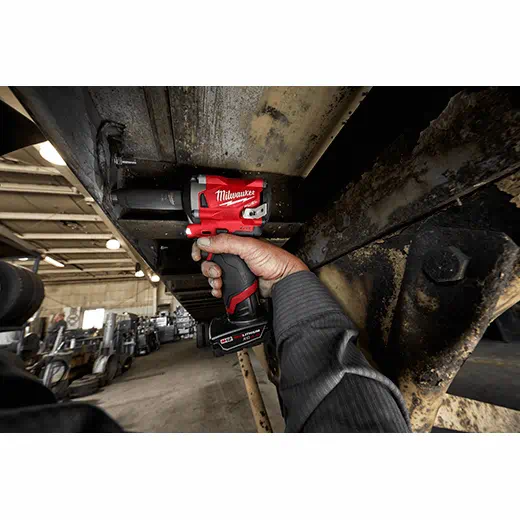 Milwaukee M12 FUEL 1/2” Stubby Impact Wrench w/ Pin Detent Kit from GME Supply