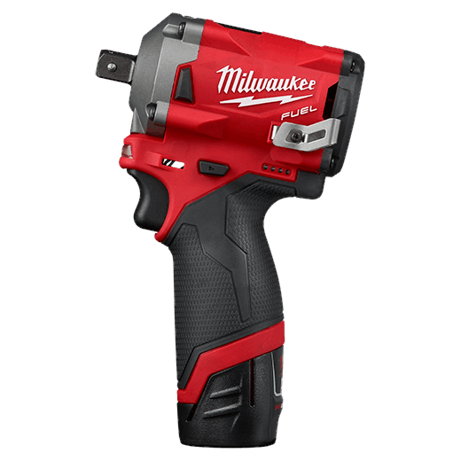 Milwaukee M12 FUEL 1/2” Stubby Impact Wrench w/ Pin Detent Kit from GME Supply