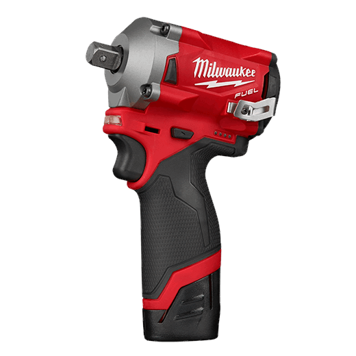 Milwaukee M12 FUEL 1/2” Stubby Impact Wrench w/ Pin Detent Kit from GME Supply