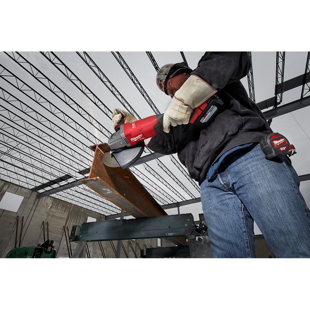 Milwaukee M18 7 - 9 Inch Large Angle Grinder Kit from GME Supply
