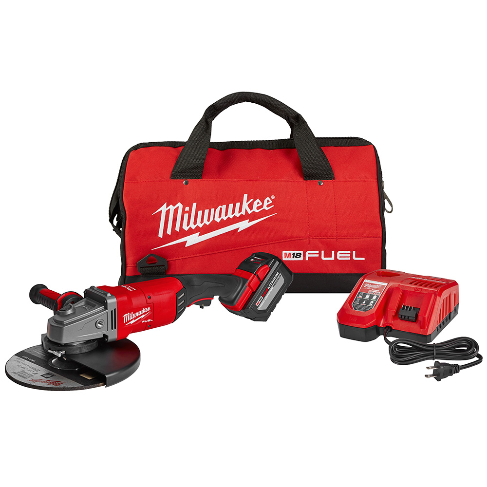 Milwaukee M18 7 - 9 Inch Large Angle Grinder Kit from GME Supply