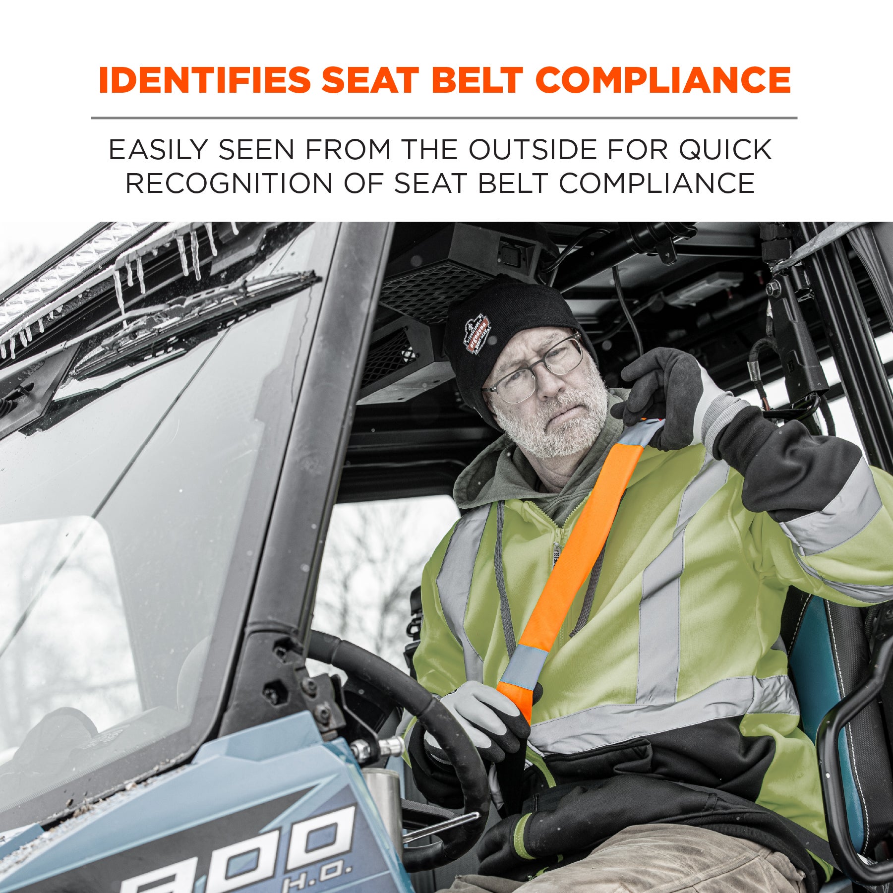 Ergodyne GloWear 8004 Hi-Vis Seat Belt Cover from Columbia Safety
