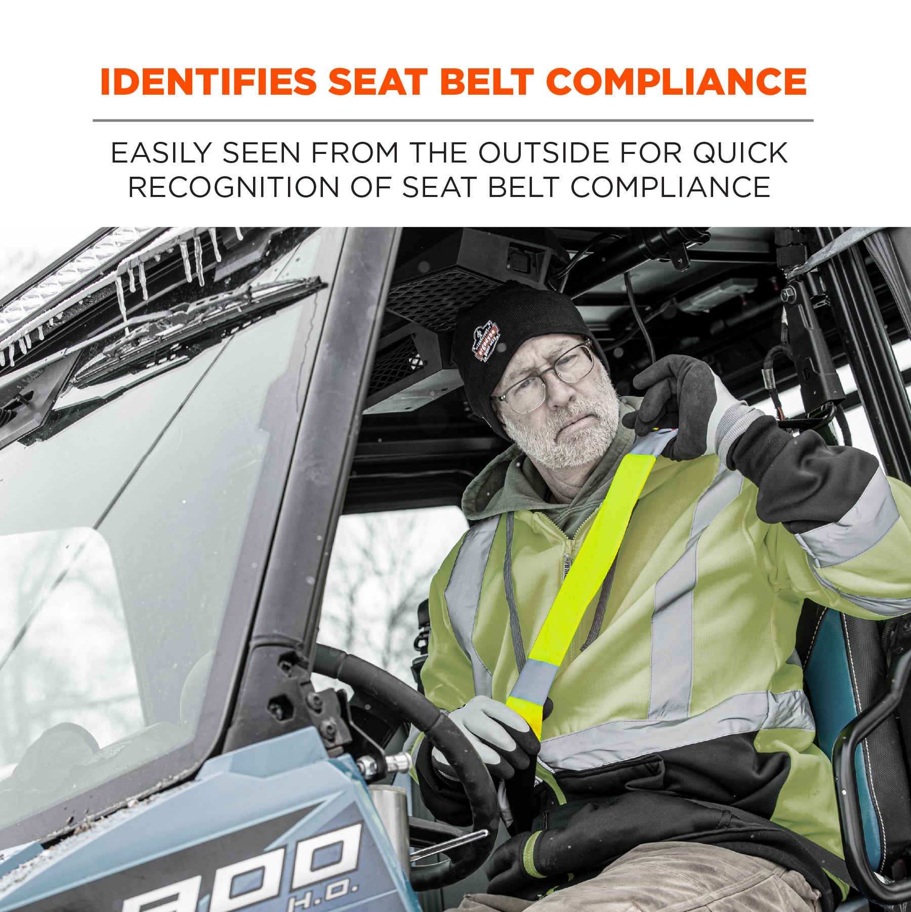 Ergodyne GloWear 8004 Hi-Vis Seat Belt Cover from Columbia Safety