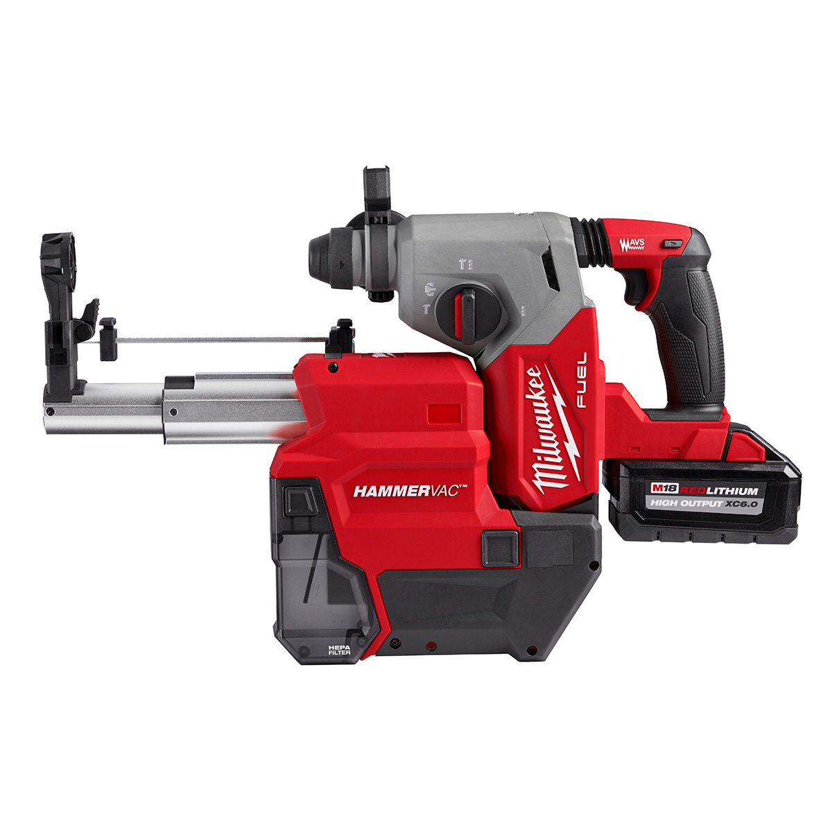 Milwaukee M18 FUEL 1 Inch SDS Plus Rotary Hammer with Dust Extractor Kit from GME Supply
