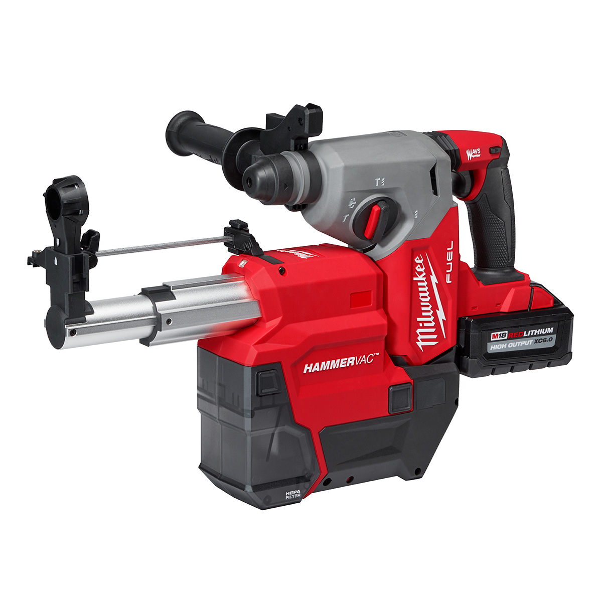 Milwaukee M18 FUEL 1 Inch SDS Plus Rotary Hammer with Dust Extractor Kit from GME Supply
