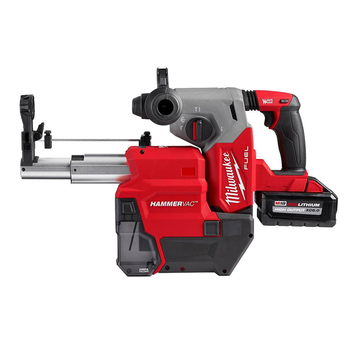 Milwaukee M18 FUEL 1 Inch SDS Plus Rotary Hammer with Dust Extractor Kit from GME Supply