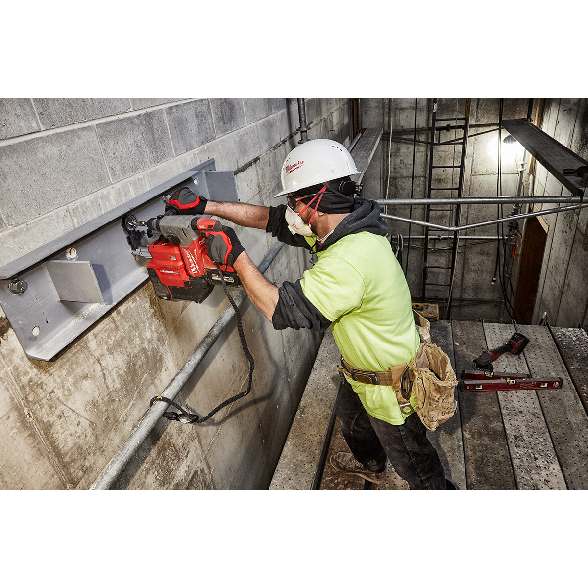 Milwaukee M18 FUEL 1 Inch SDS Plus Rotary Hammer with Dust Extractor Kit from GME Supply