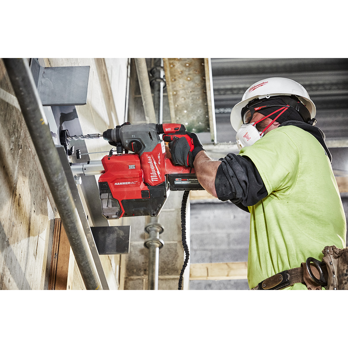 Milwaukee M18 FUEL 1 Inch SDS Plus Rotary Hammer with Dust Extractor Kit from GME Supply