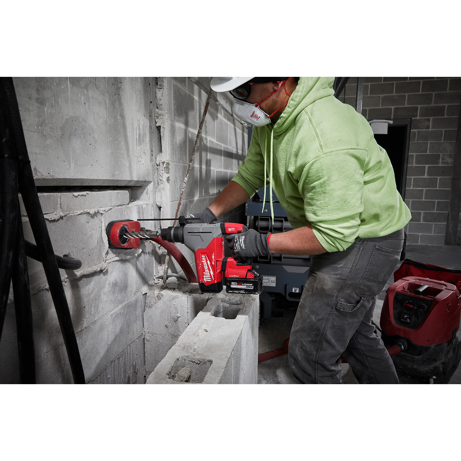 Milwaukee M18 FUEL 1-1/8 Inch SDS Rotary Hammer w/ ONE-KEY from GME Supply