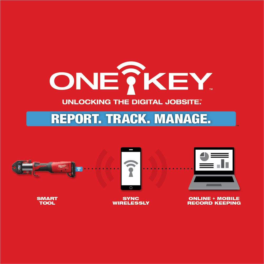 Milwaukee M18 FORCE LOGIC Press Tool with ONE-KEY Advanced Kit from GME Supply