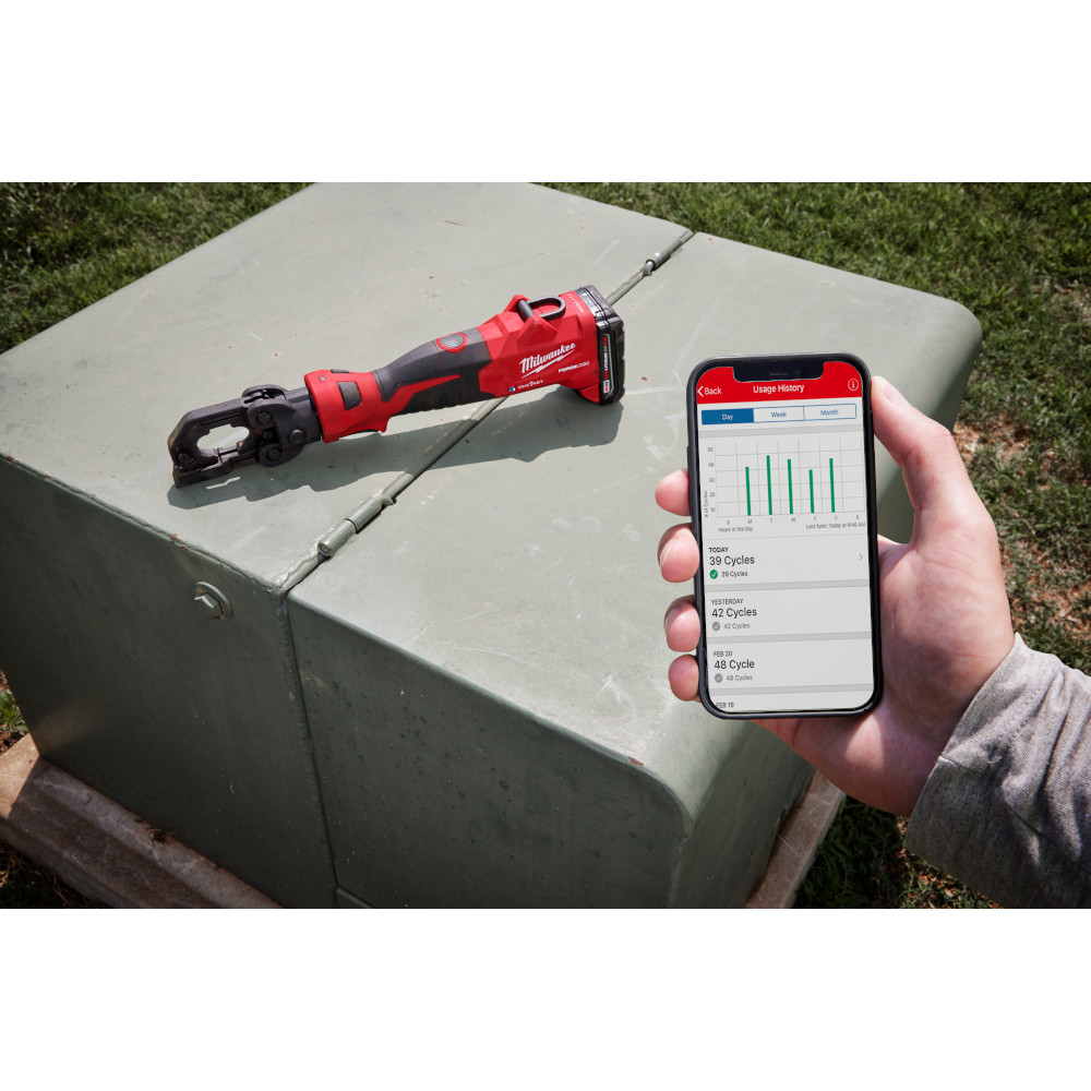 Milwaukee M18 FORCE LOGIC 6T Latched Linear Utility Crimper from GME Supply