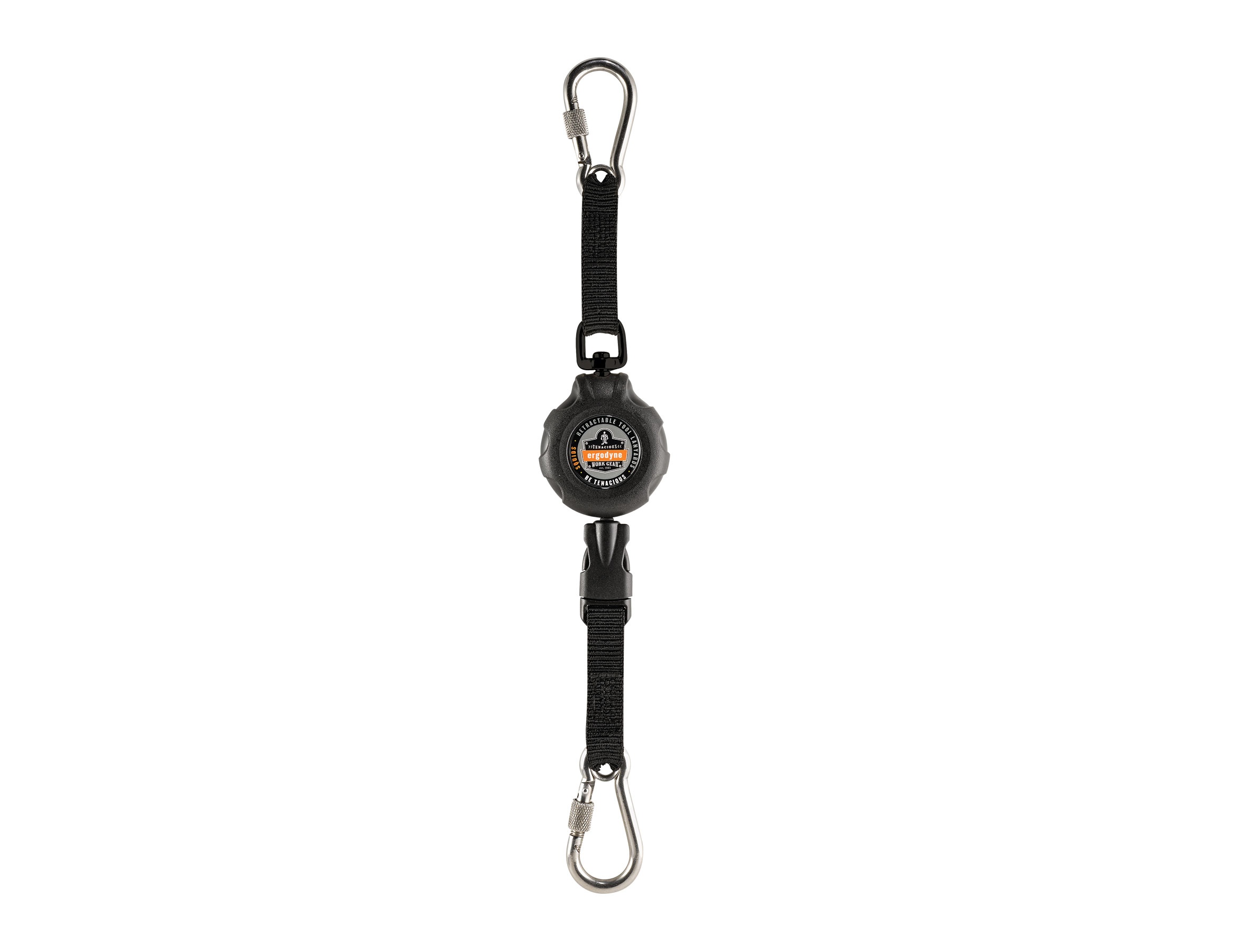 Ergodyne Squids 3000 Retractable Dual Stainless Steel Carabiner 1 lb Tool Lanyard from Columbia Safety