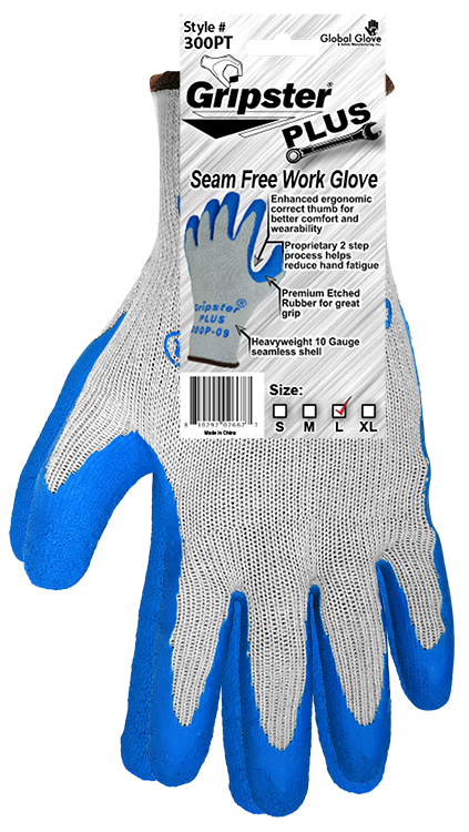 Gripster Plus Premium Etched Rubber Gloves (12 Pair) from GME Supply