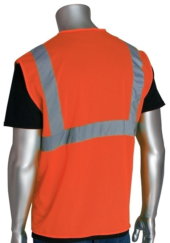 PIP ANSI Type R Class 2 Orange Mesh Vest from GME Supply