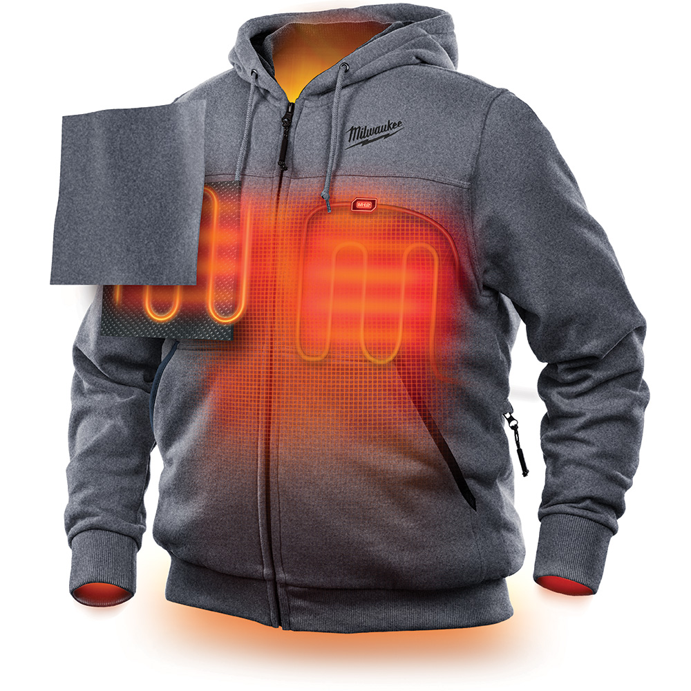 Milwaukee M12 Heated Hoodie Kit - Gray from GME Supply