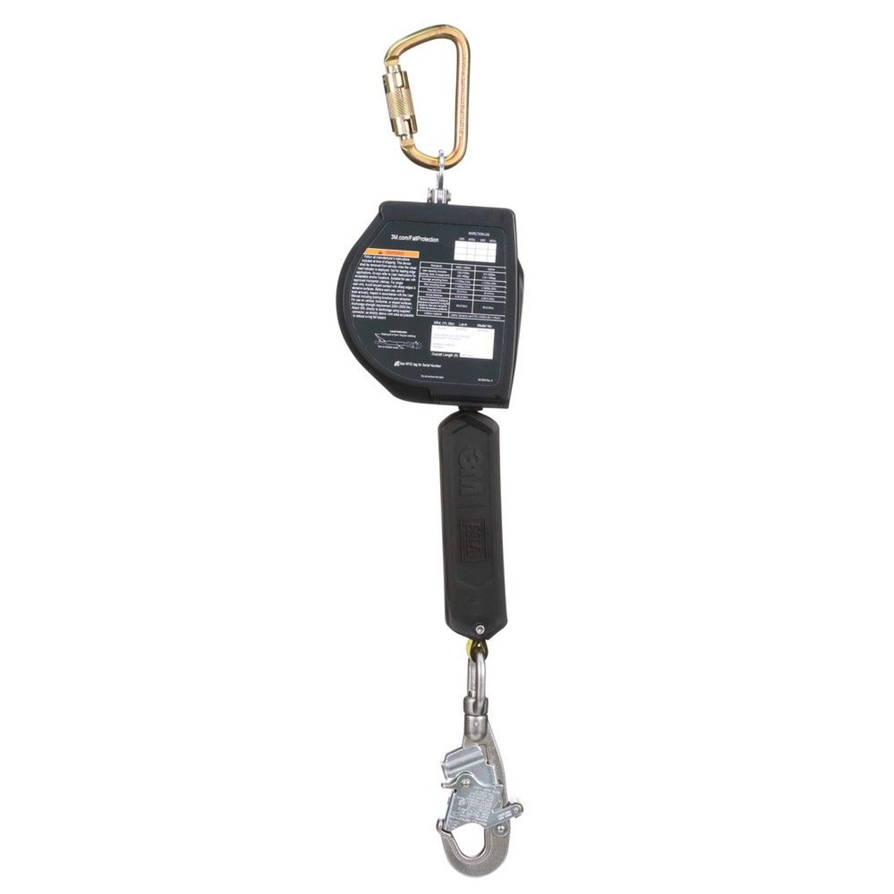 3M DBI SALA Nano-Lok XL Self-Retracting Lifeline Web with Stainless Steel Snap Hook from GME Supply