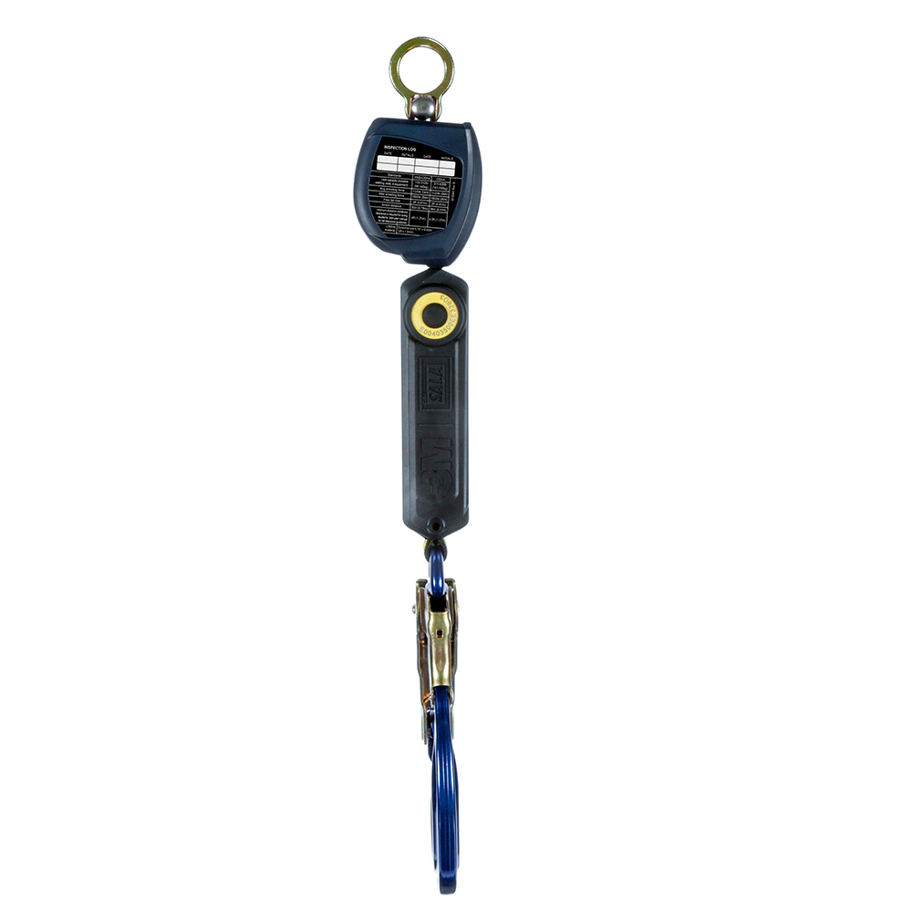 3M DBI-SALA Class 1 Overhead Mount Nano-Lok Personal Self-Retracting Lifeline with Aluminum Rebar Hook from GME Supply