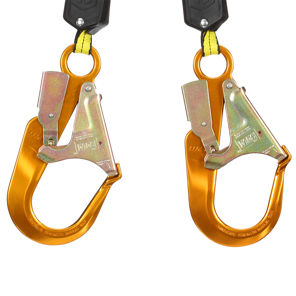 3M DBI-SALA Class 1 Direct Mount Nano-Lok Personal Twin-Leg Self-Retracting Lifeline with Aluminum Snap Hook from GME Supply