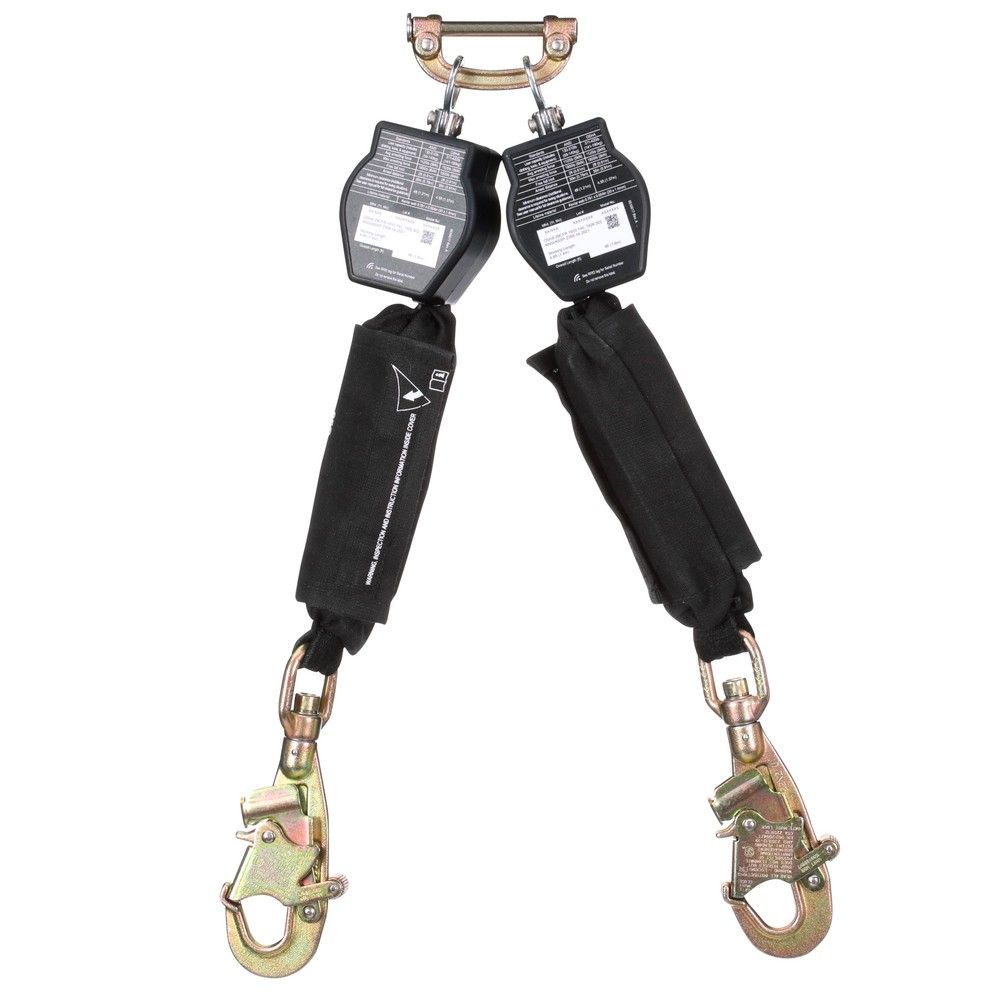 3M DBI-SALA Nano-Lok 6 ft. Twin-Leg Hot Work Web SRL, Harness Quick Connect & Swivel Snap Hooks from GME Supply