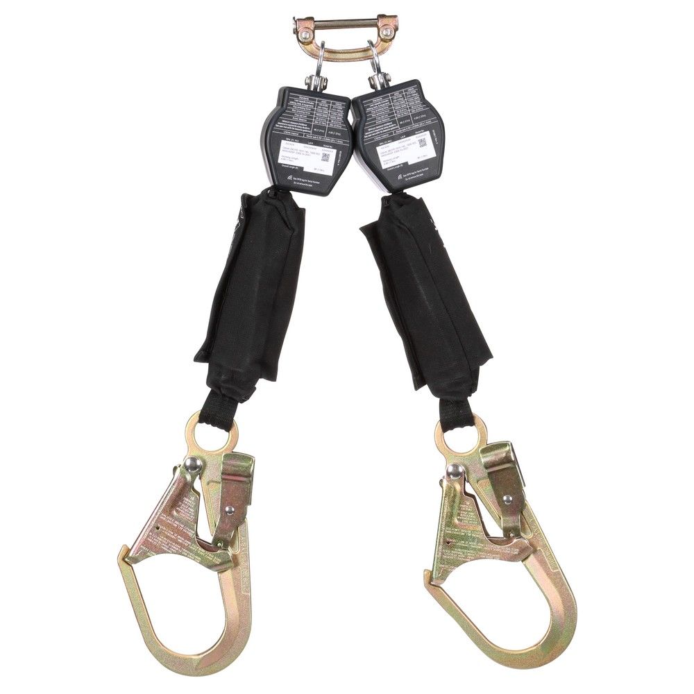 3M DBI-SALA Nano-Lok 6 ft. Twin-Leg Hot Work Web SRL, Harness Quick Connect & Steel Rebar Hooks from GME Supply