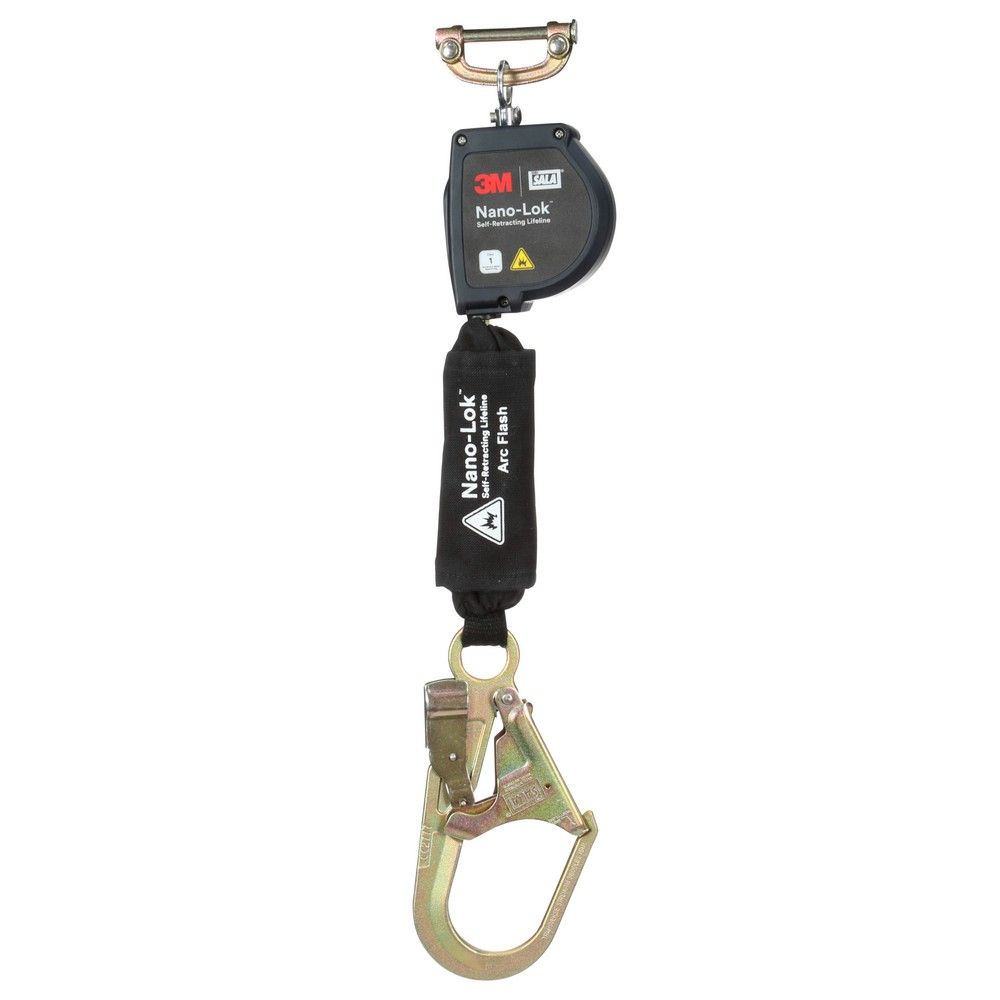 3M DBI-SALA Nano-Lok 8 ft. Arc Flash Web SRL, Harness Quick Connect & Steel Rebar Hook  from GME Supply