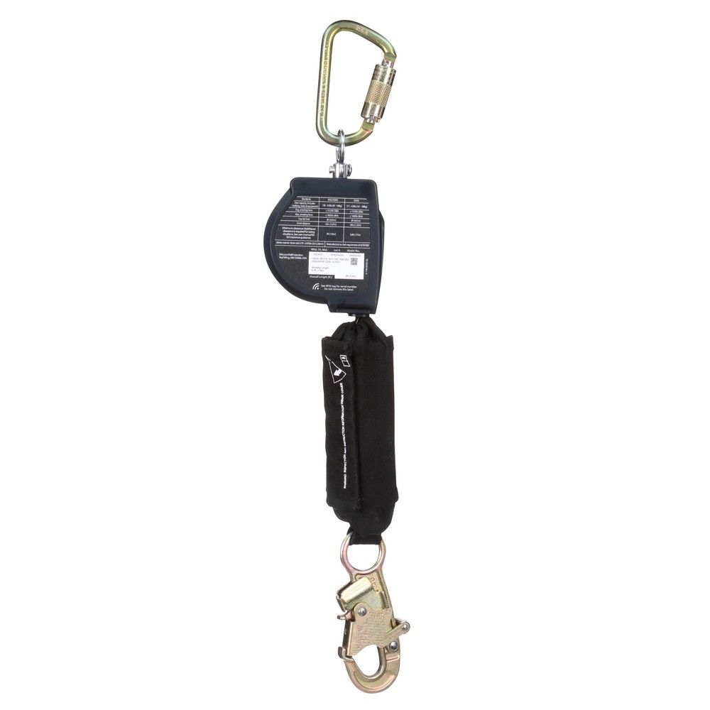 3M DBI-SALA Nano-Lok 8 ft. Arc Flash Web SRL Carabiner Anchor & Steel Snap Hook from GME Supply