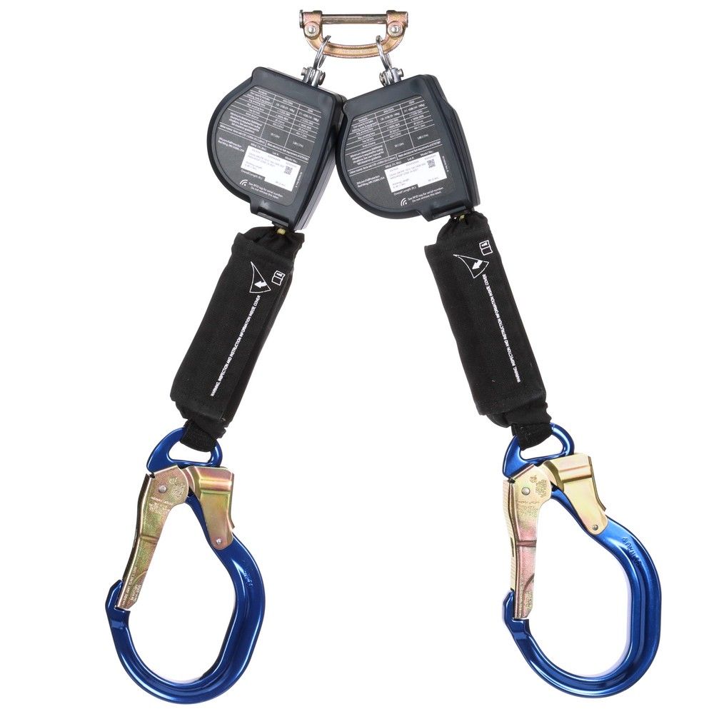 3M DBI-SALA Nano-Lok 8 ft. Twin-Leg Arc Flash Web SRL, Harness Quick Connect & Aluminum Rebar Lock Hooks from GME Supply