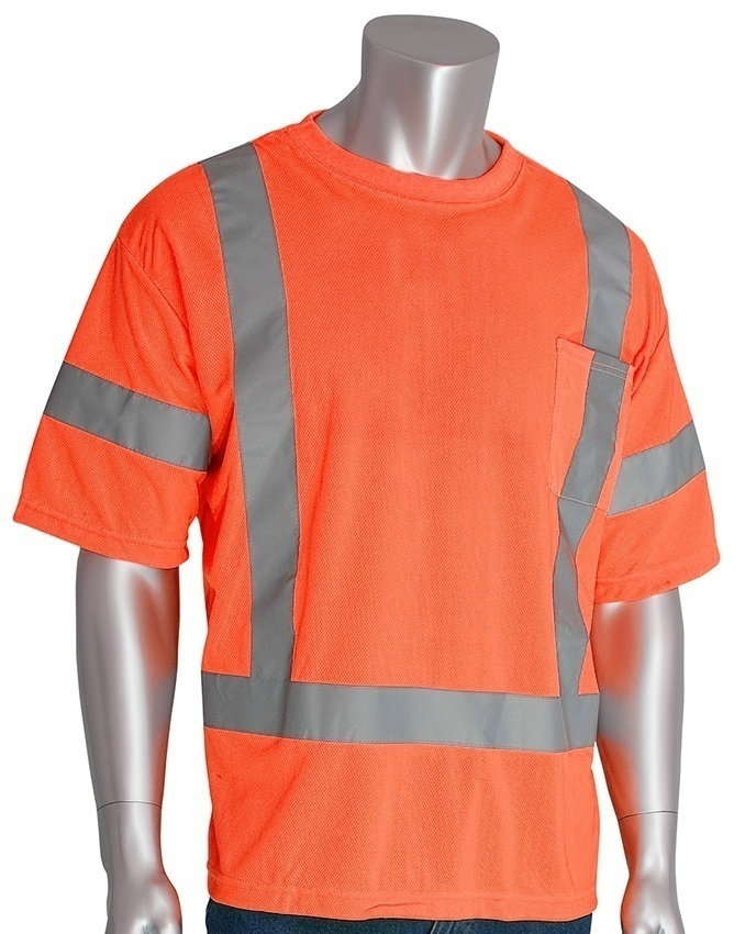 PIP ANSI Type R Class 3 Short Sleeve Orange T-Shirt from GME Supply