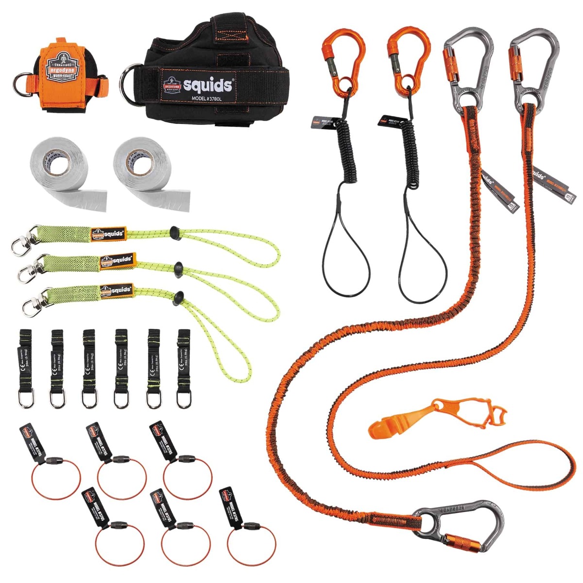 Ergodyne Squids 3183 Carpenter & Laborer's Tool Tethering Kit from GME Supply