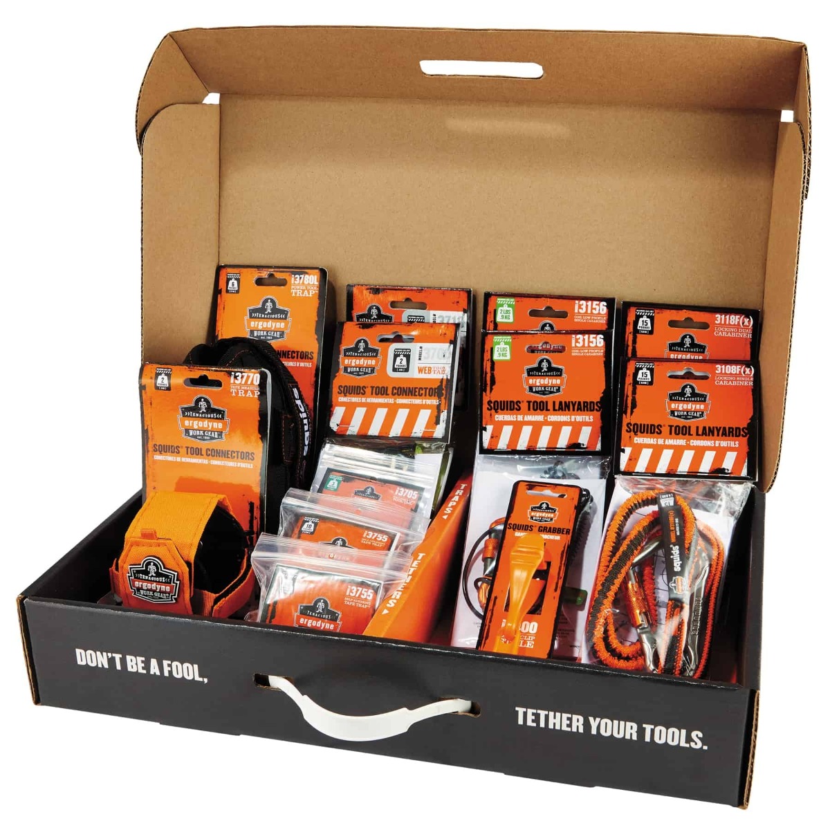 Ergodyne Squids 3183 Carpenter & Laborer's Tool Tethering Kit from GME Supply