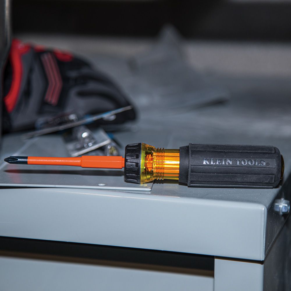 Klein Tools 32286 Flip-Blade Insulated Screwdriver 2-in-1 from GME Supply