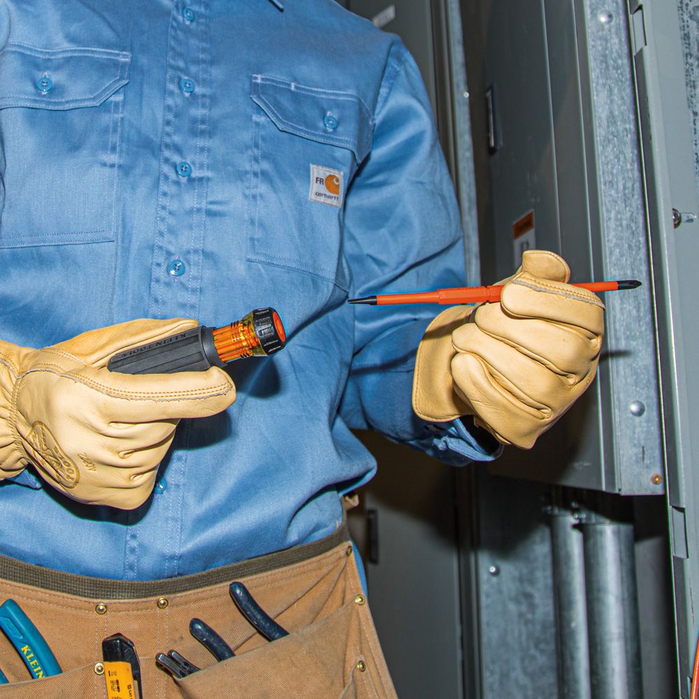 Klein Tools 32286 Flip-Blade Insulated Screwdriver 2-in-1 from GME Supply