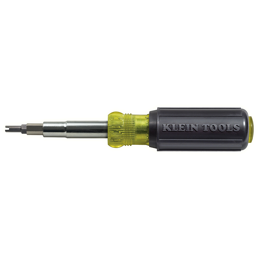 Klein Tools 11-in-1Multi-Bit Screwdriver & Nut Driver with Schrader Bits from GME Supply