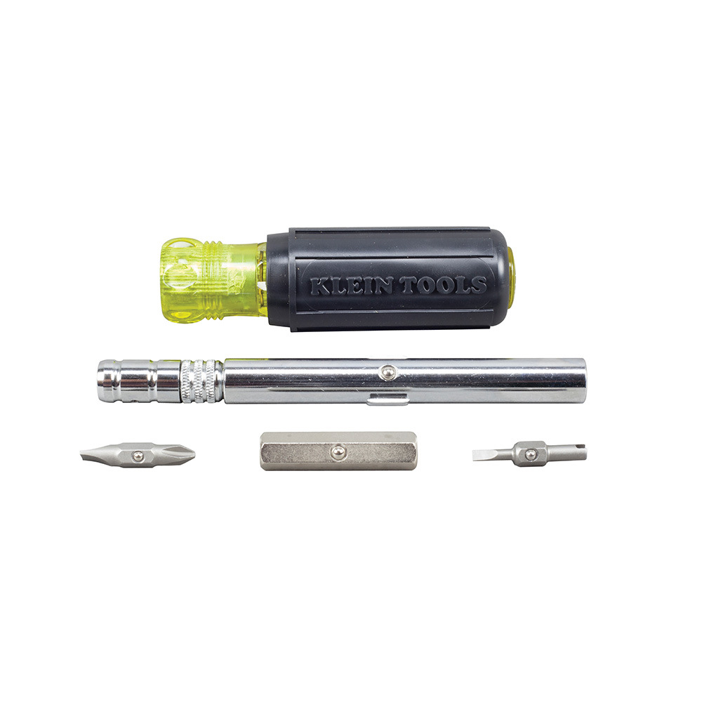Klein Tools Slide-Drive Multi-Bit Screwdriver/Nut Driver, 8-in-1 from GME Supply