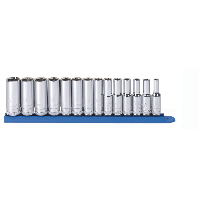 GearWrench 14 Piece 3/8 Inch Drive 6 Point Deep Metric Socket Set from GME Supply