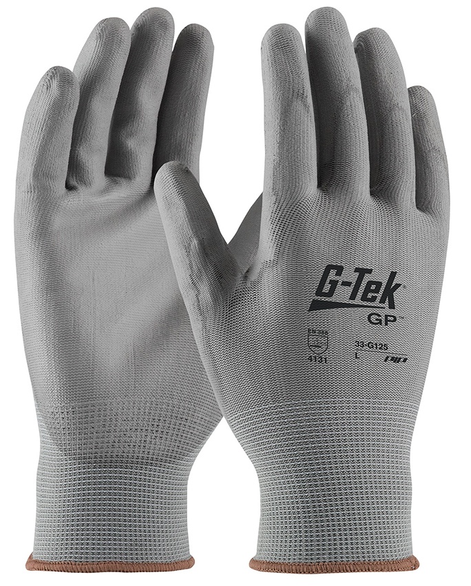 G-Tek 33-G125 Nylon Gloves With Polyurethane Grip Gloves from GME Supply