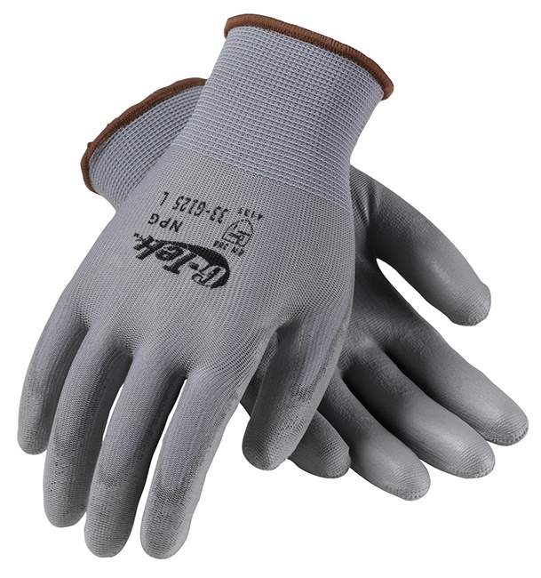G-Tek 33-G125 Nylon Gloves With Polyurethane Grip Gloves from GME Supply