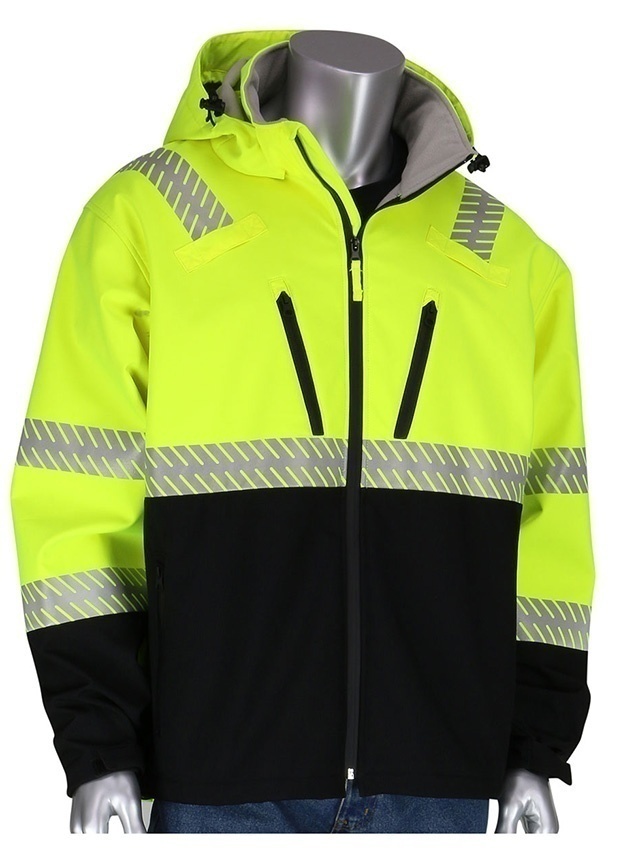 PIP 333-1550 Class 3 Ripstop Softshell Black Bottom Jacket from GME Supply