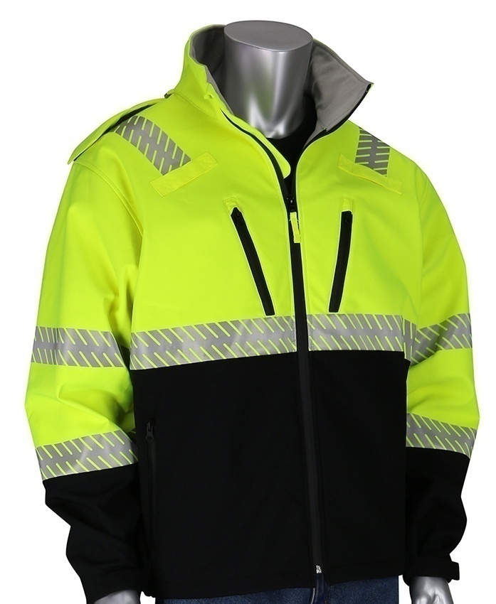 PIP 333-1550 Class 3 Ripstop Softshell Black Bottom Jacket from GME Supply