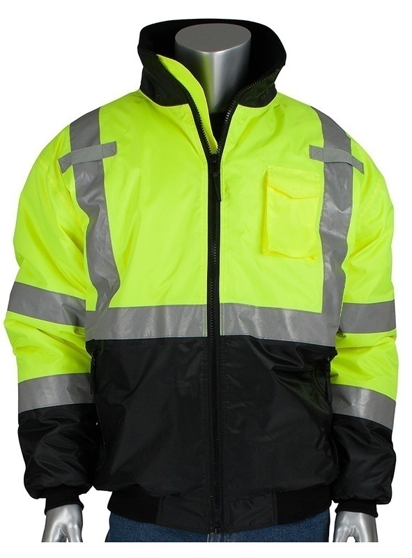 PIP 333-1740 Class 3 Black Trim Bomber Jacket with Built-In Insulation from GME Supply