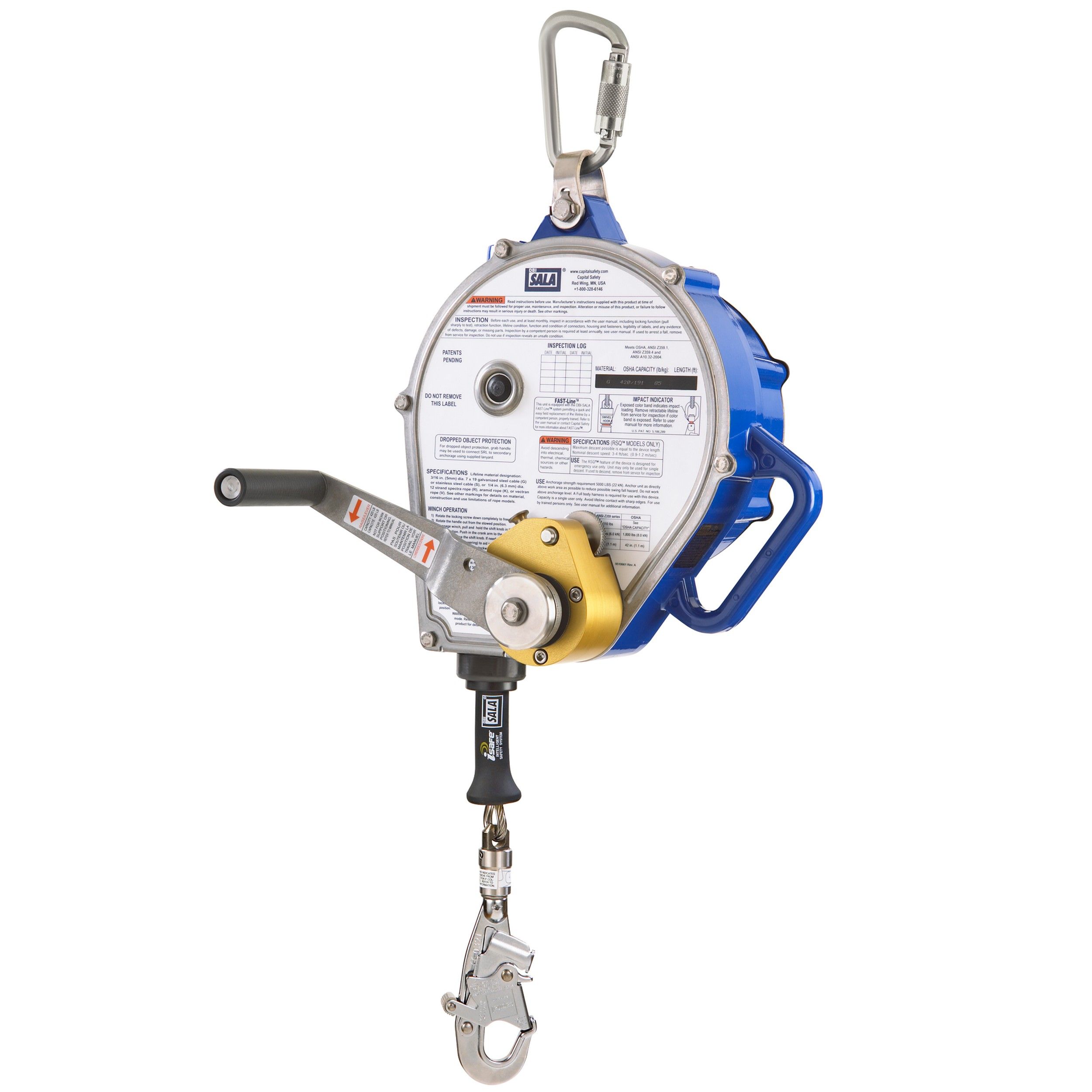 3M DBI-SALA Sealed-Blok 85 ft 3-Way Retrieval Stainless Cable SRL, OSHA - 3400167 from GME Supply