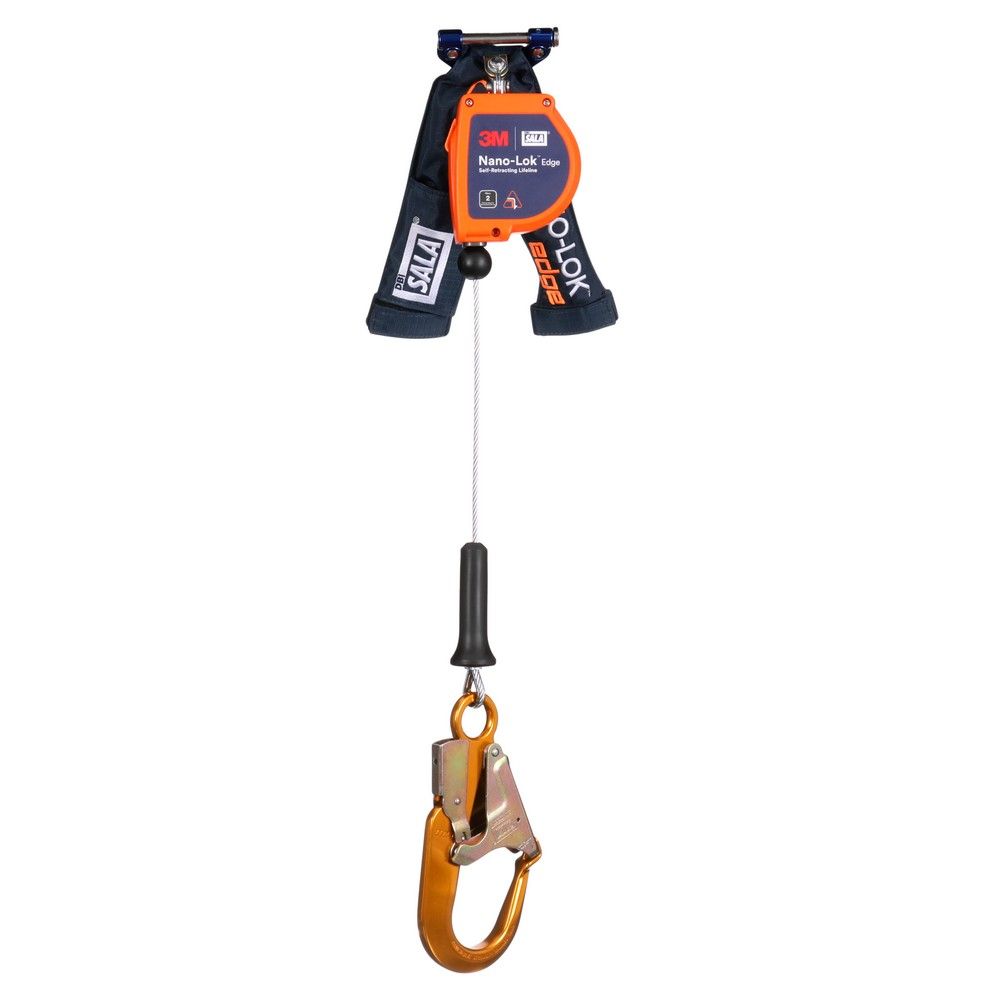 3M DBI-SALA Nano-Lok Edge 8 ft. Cable SRL with Aluminum Rebar Hook from GME Supply